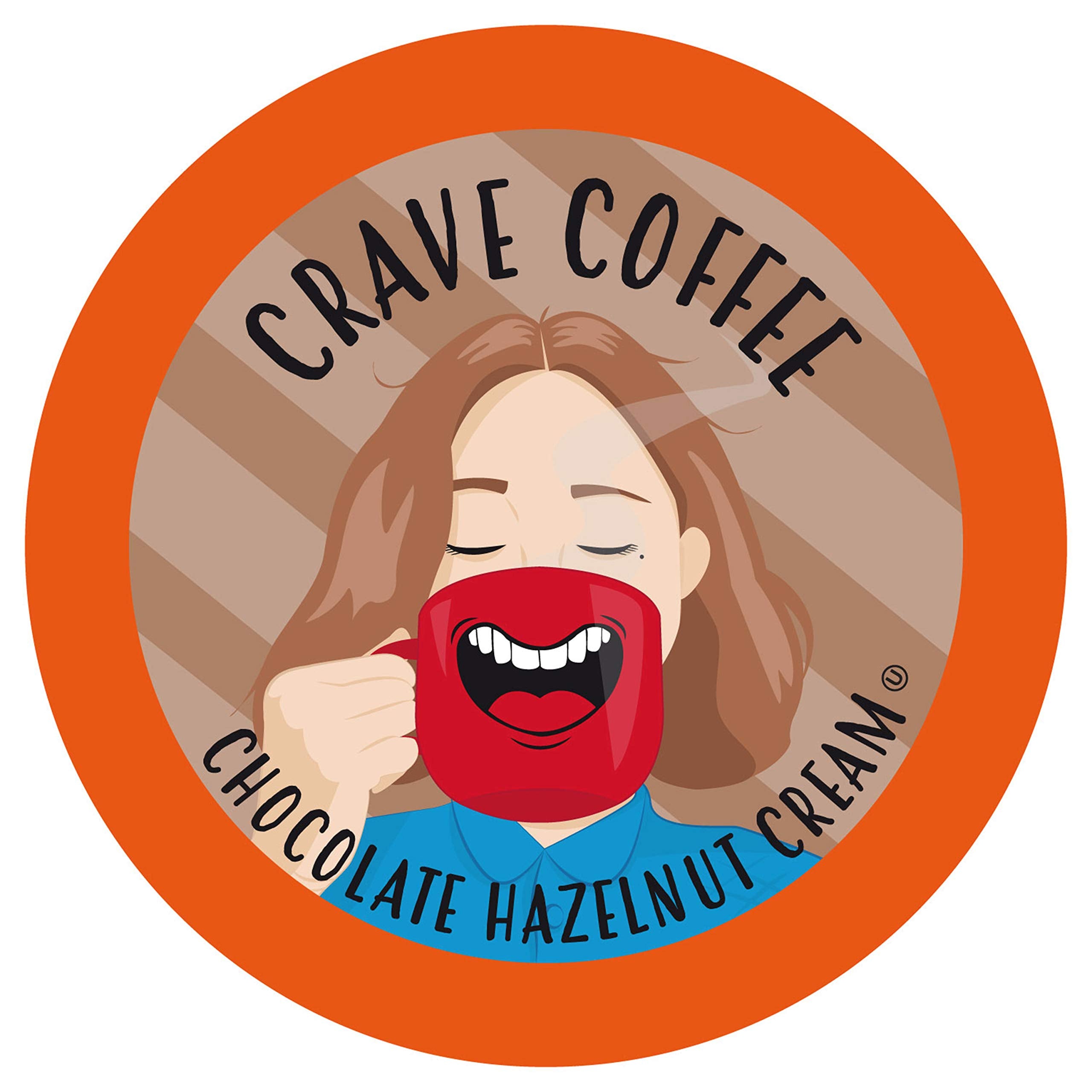 Crave Beverages chocolate hazelnut creme pod ready for a smooth Keurig brew.