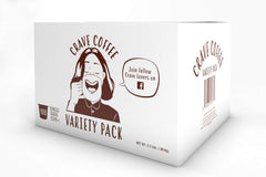 Crave Beverages variety pack with multiple flavors to brighten your morning brew.