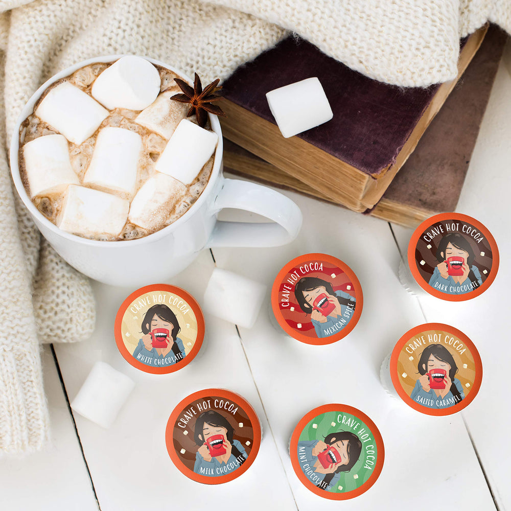 Crave Beverages milk chocolate pod for comforting family cocoa