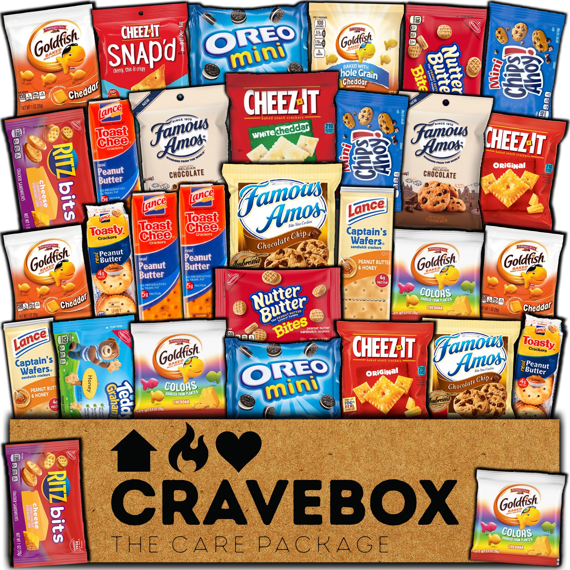CRAVEBOX cookies and crackers snack box offers a varied assortment for quick snacking