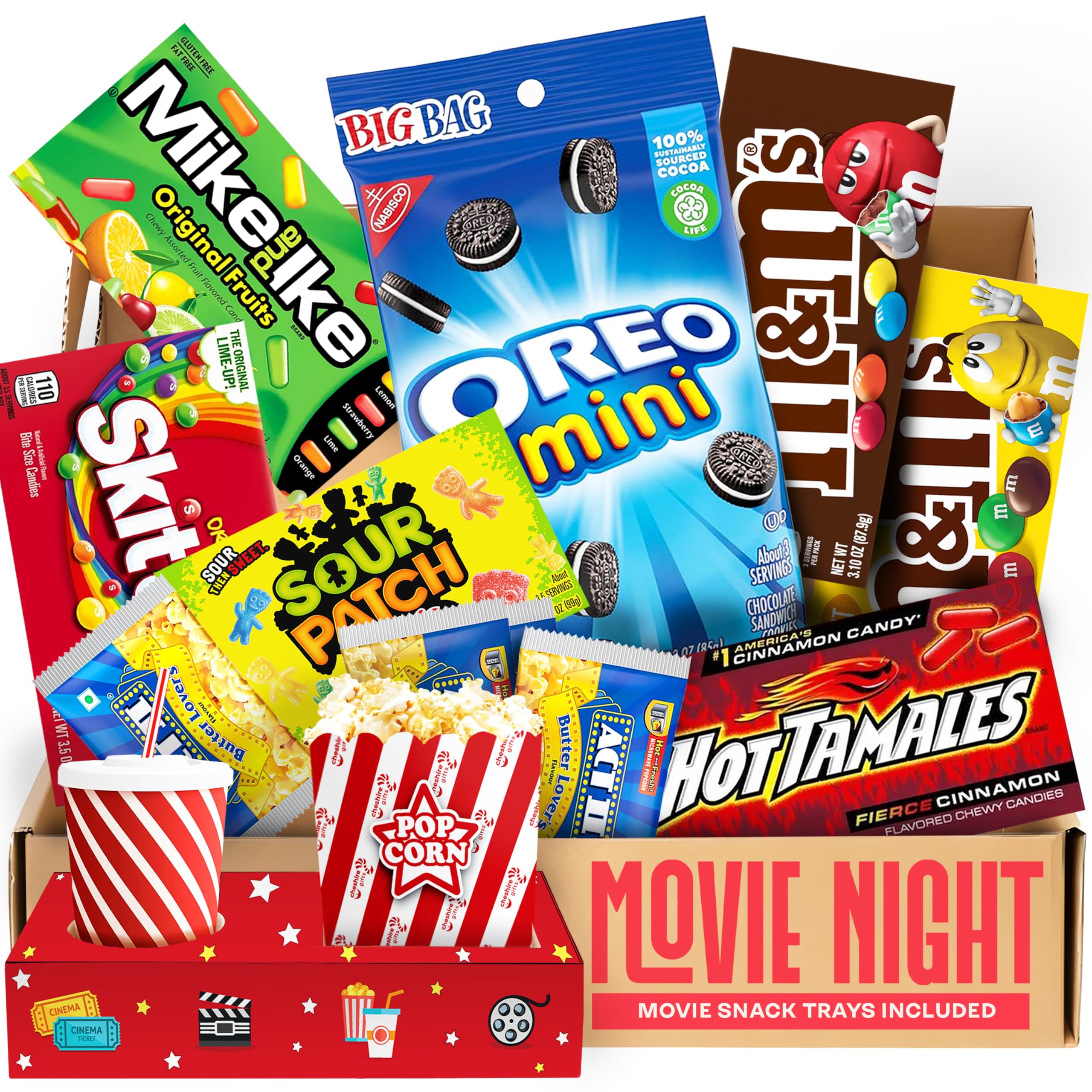Cravekraft movie night kit with snack trays for quick, tidy setup during movie sessions