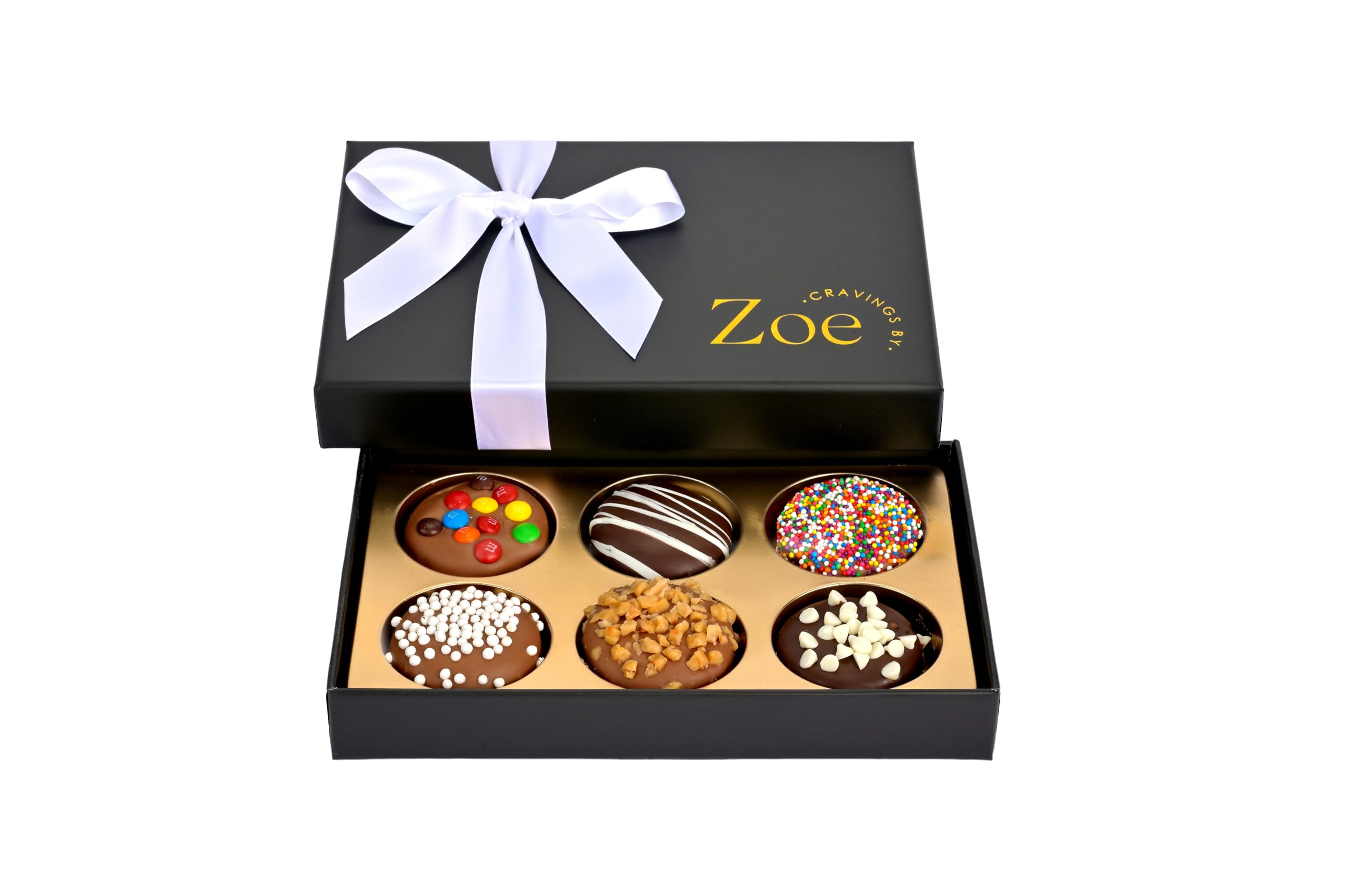 CRAVINGS BY ZOE birthday chocolate covered Oreos box, ideal gift presentation for celebrations.