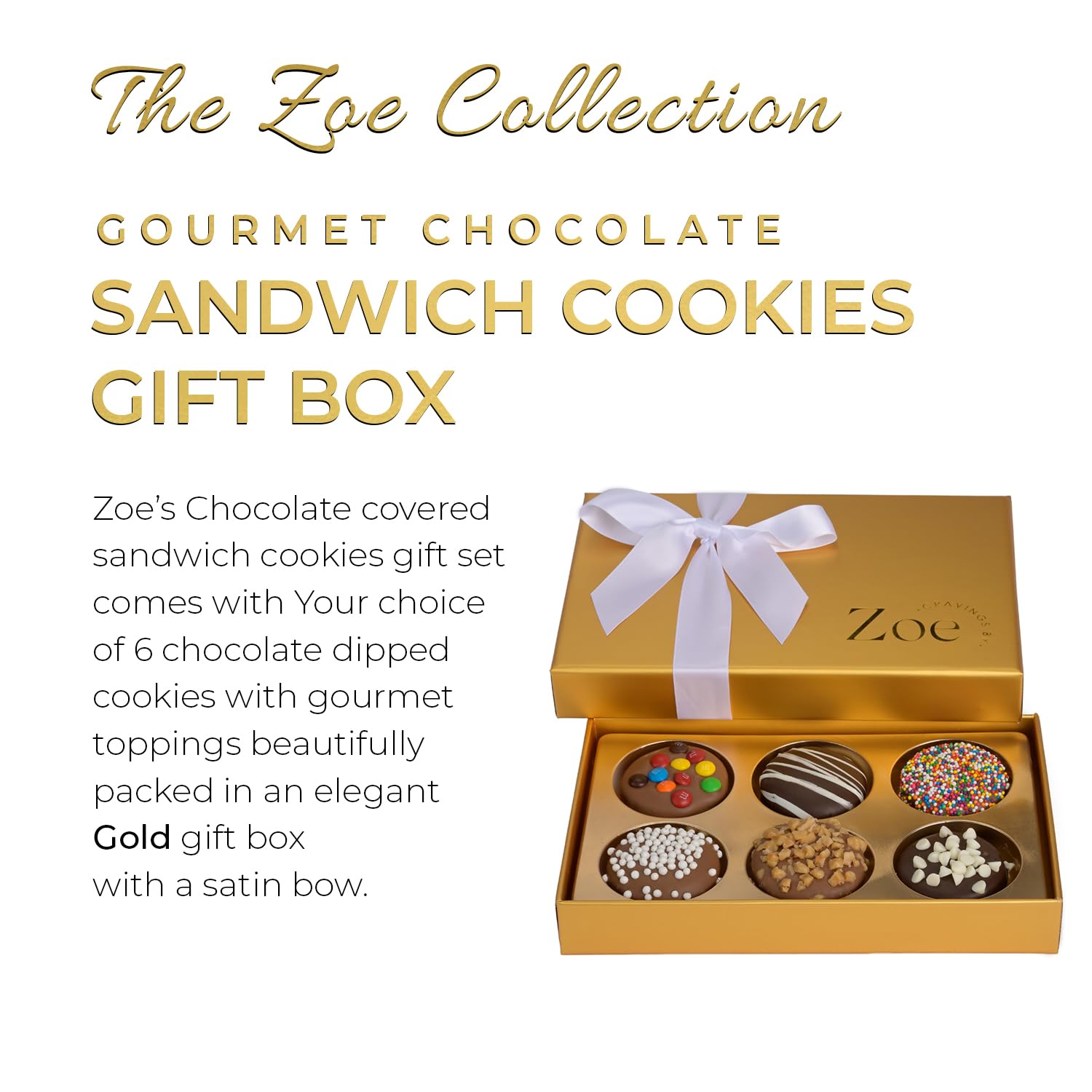 CRAVINGS BY ZOE cookies with colorful toppings assortment
