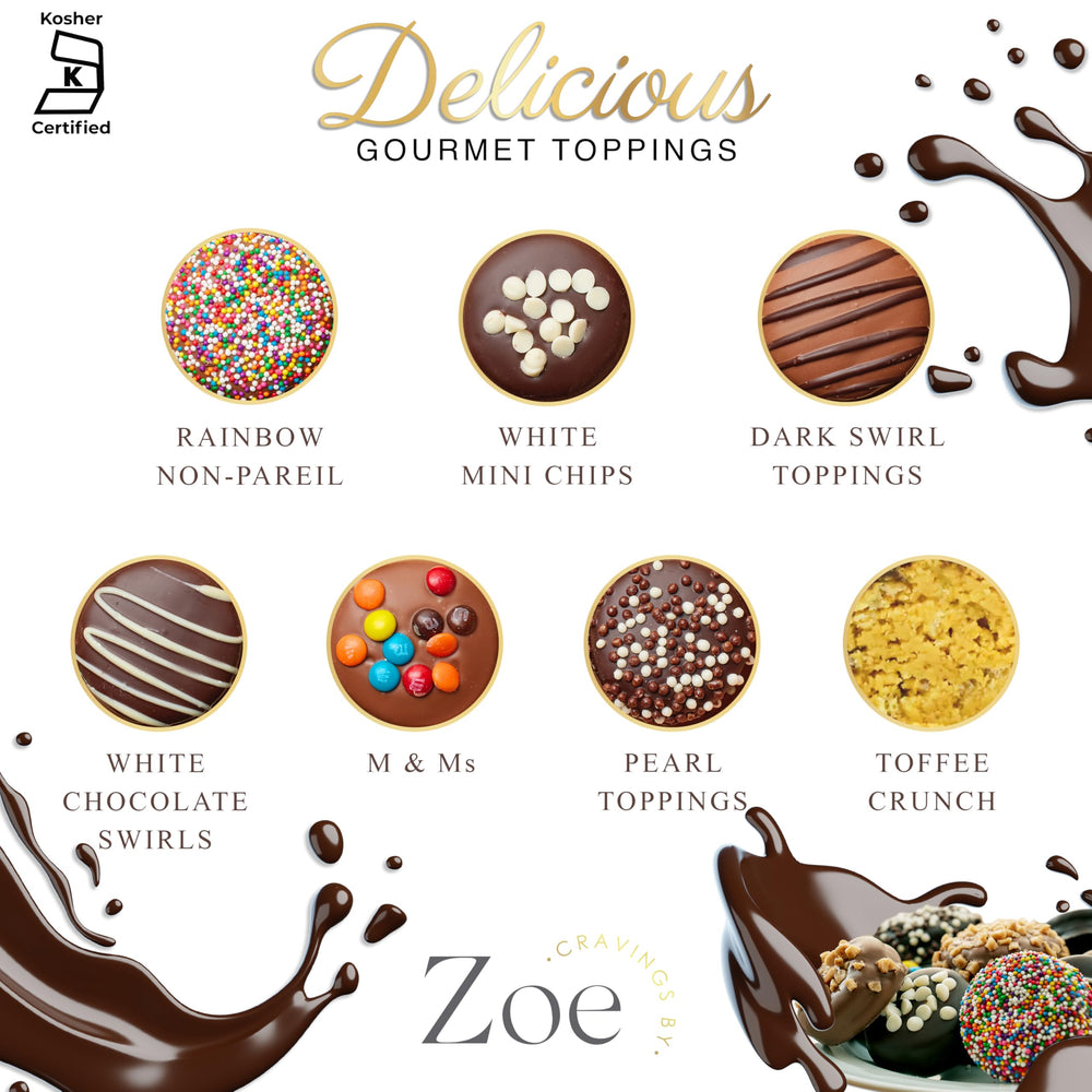 CRAVINGS BY ZOE Dark chocolate cookies with toppings offer rich indulgence