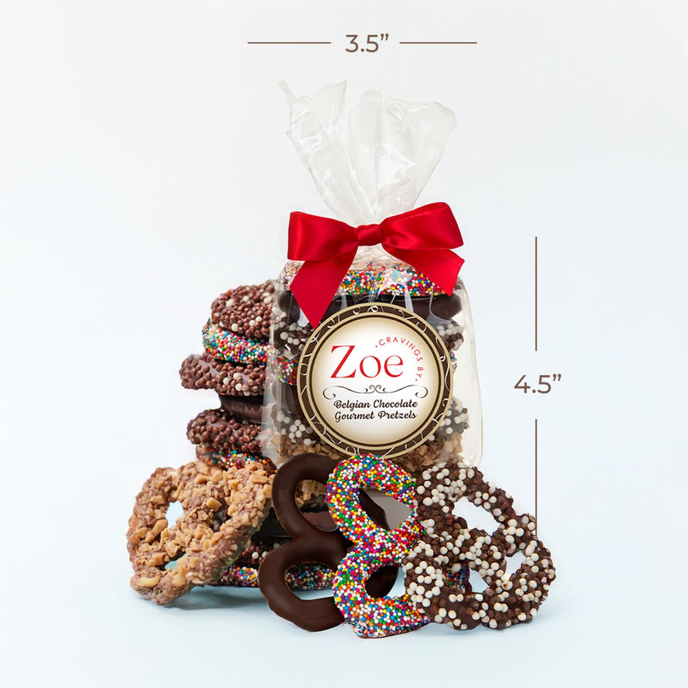 CRAVINGS BY ZOE gift bag with red bow ready for gifting.