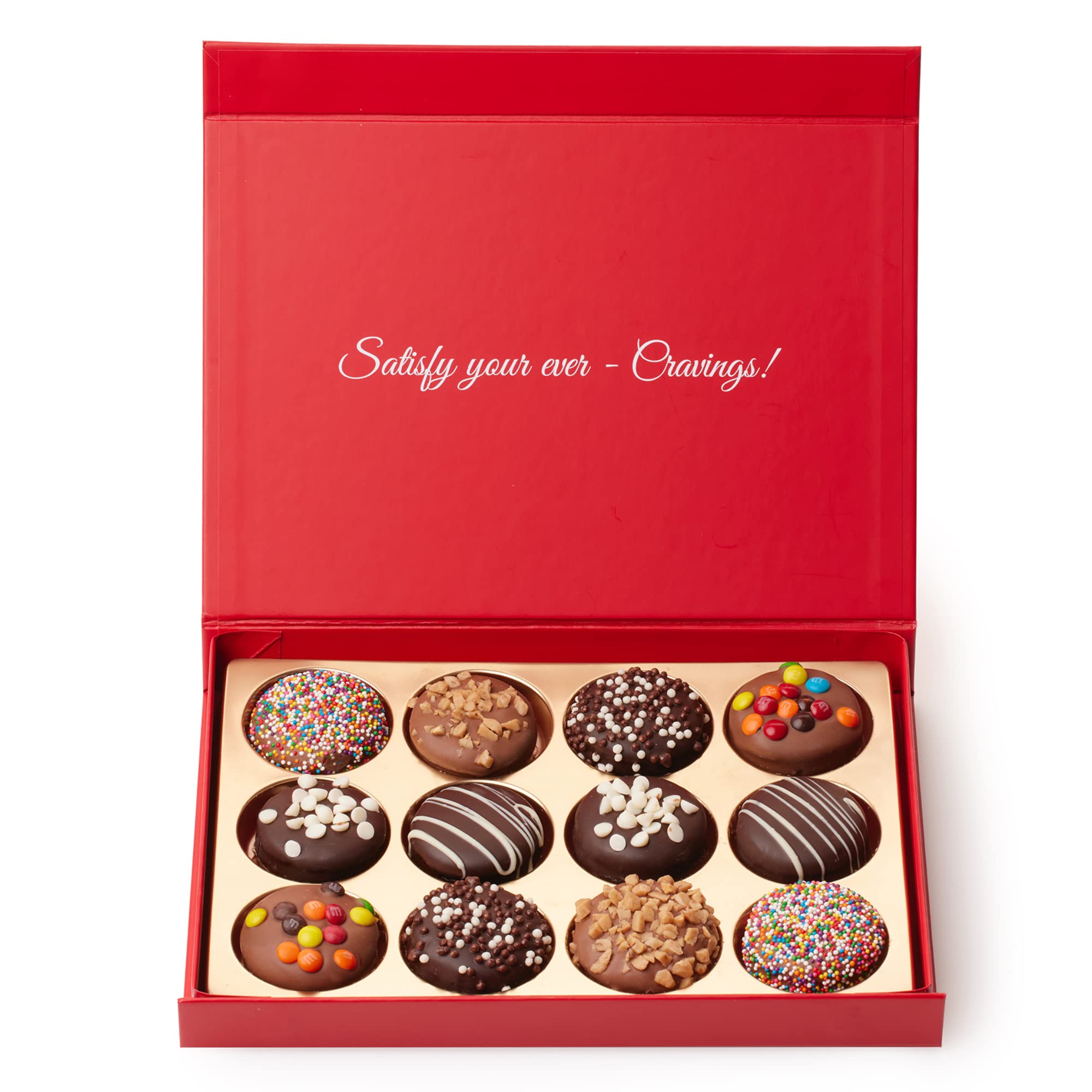 CRAVINGS BY ZOE Magnetic gift box with satin bow adds elegant gifting appeal