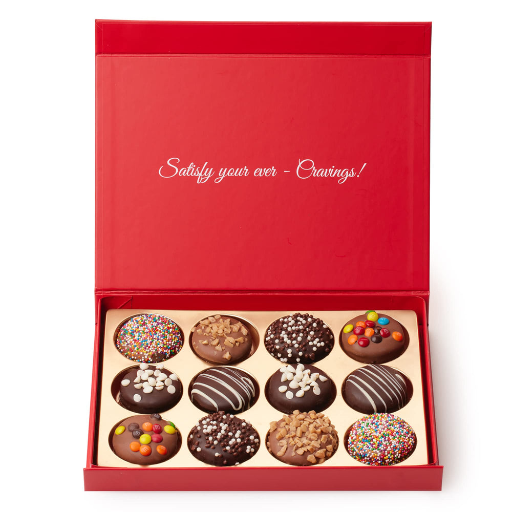 CRAVINGS BY ZOE Magnetic gift box with satin bow adds elegant gifting appeal