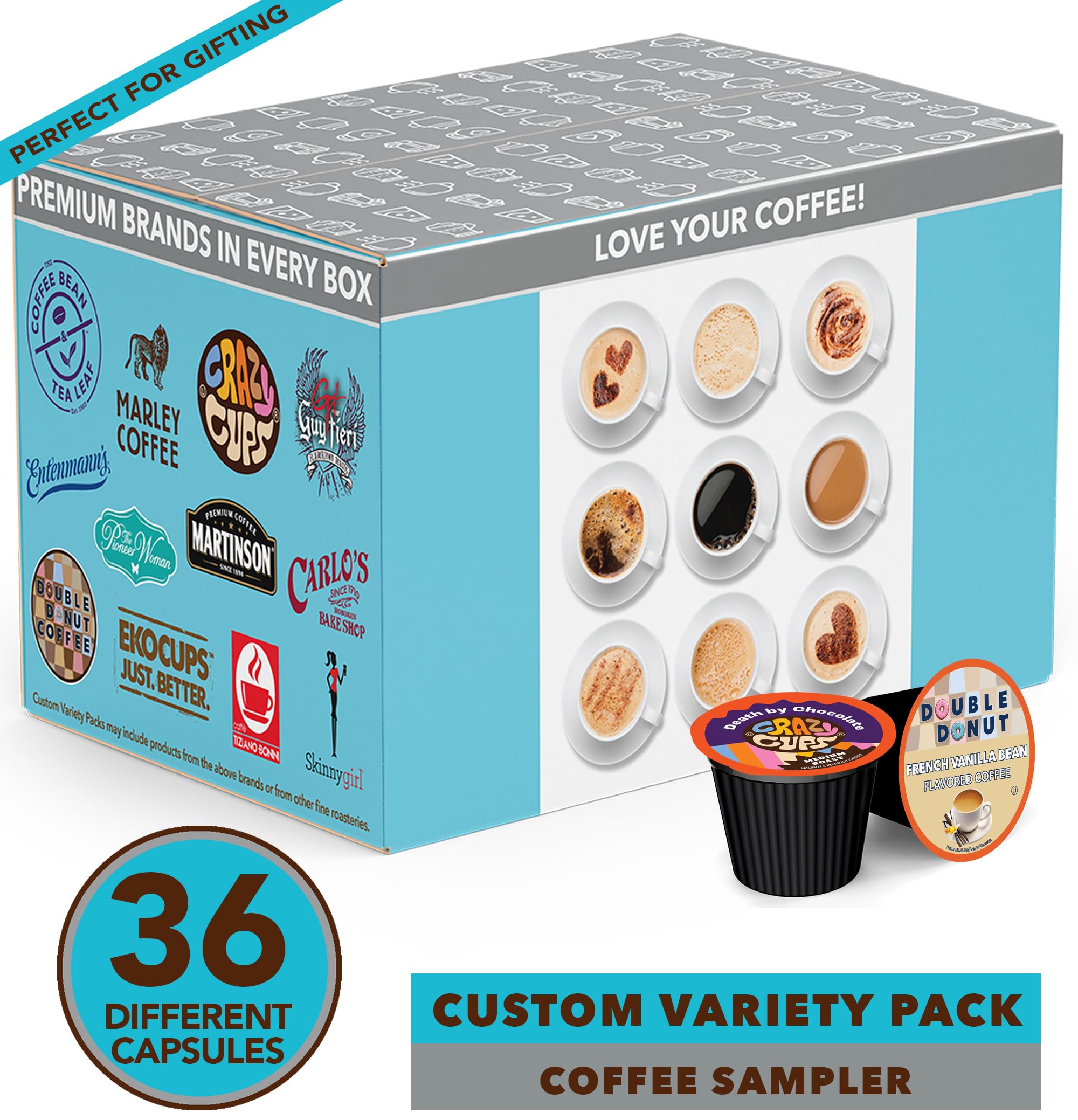Crazy Cups assorted coffee brands pack highlights diverse flavors for daily tastings