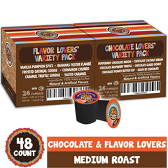 Crazy Cups Bananas Foster Flambe pods for Keurig—zero calories.