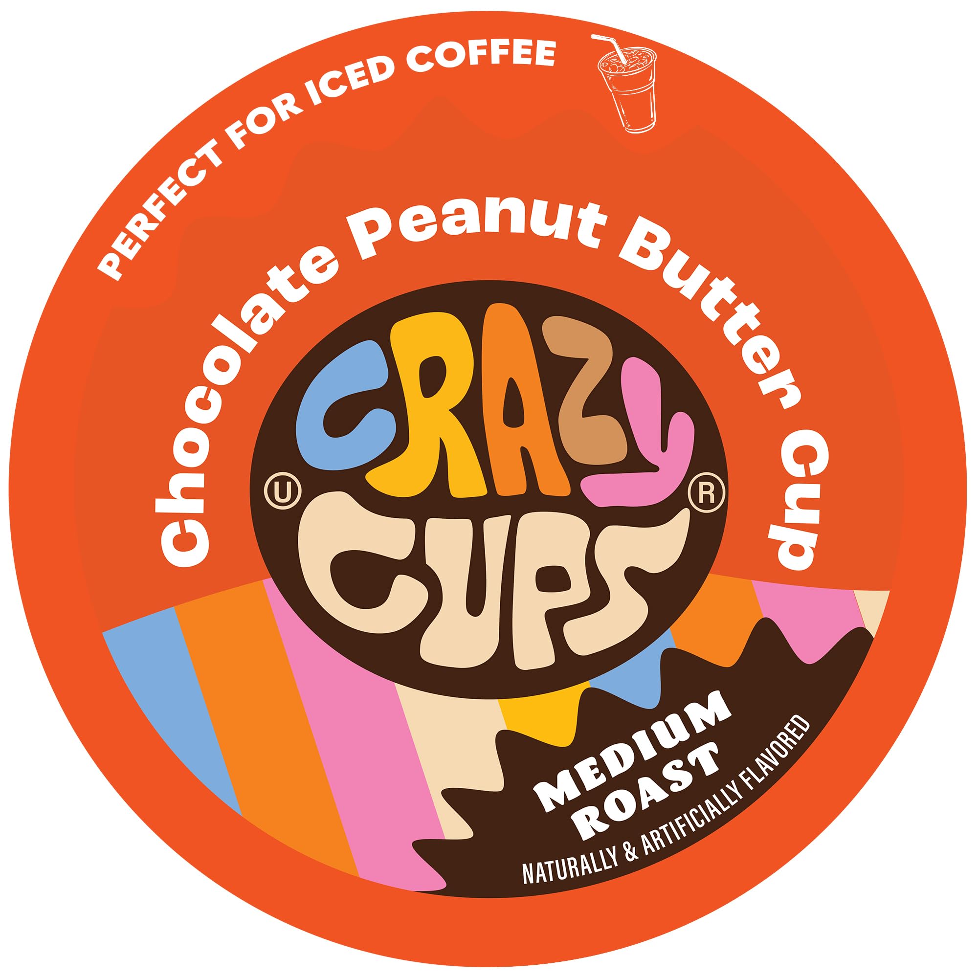 Crazy Cups Chocolate Peanut Butter Cup pod closeup highlighting creamy flavor for a gift-worthy sip.