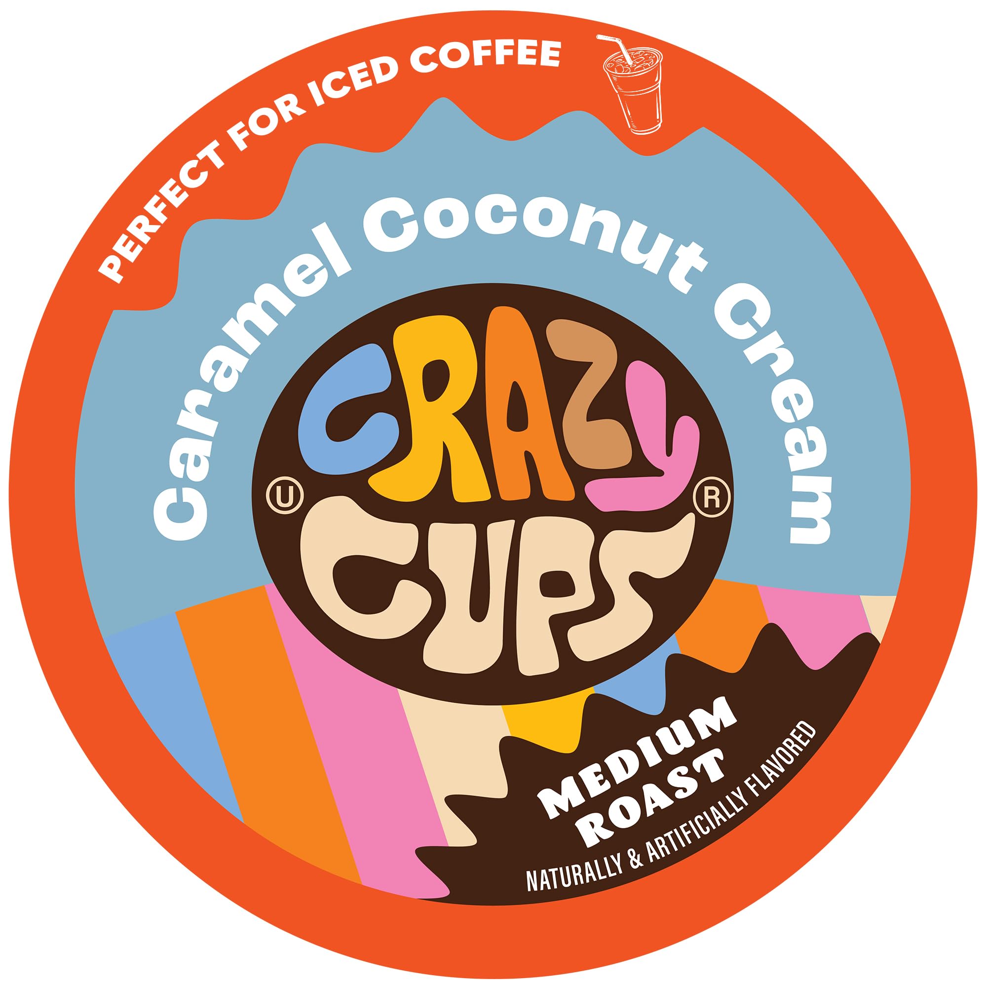 Crazy Cups coconut caramel coffee pod for rich flavor in the morning