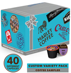 Crazy Cups coffee pods assorted flavors showcasing broad blend options for tastings.