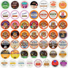 Crazy Cups custom variety pack display offers wide flavor options for tasting at home