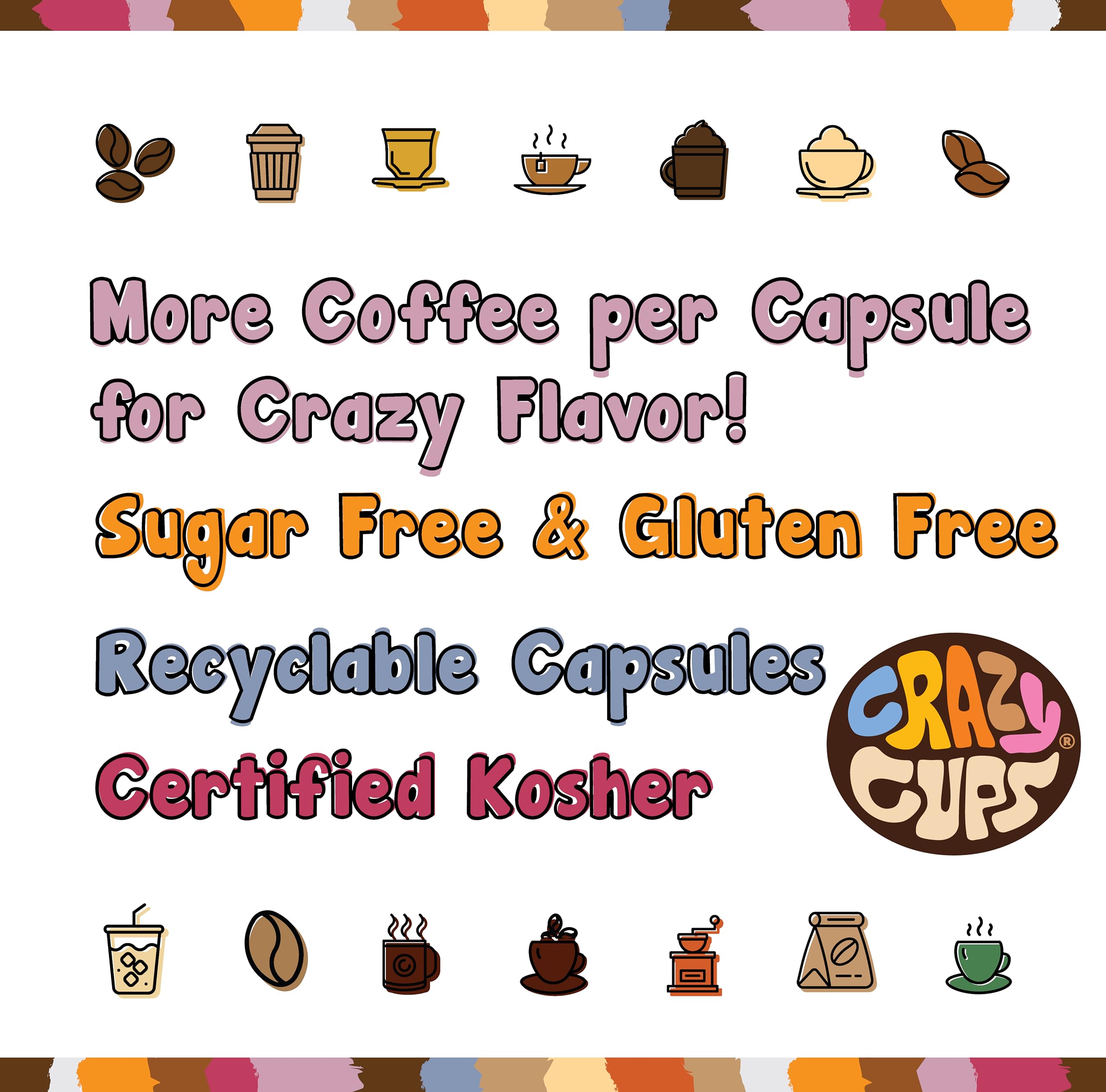 Crazy Cups Death by Chocolate packaging is recyclable and eco-friendly.
