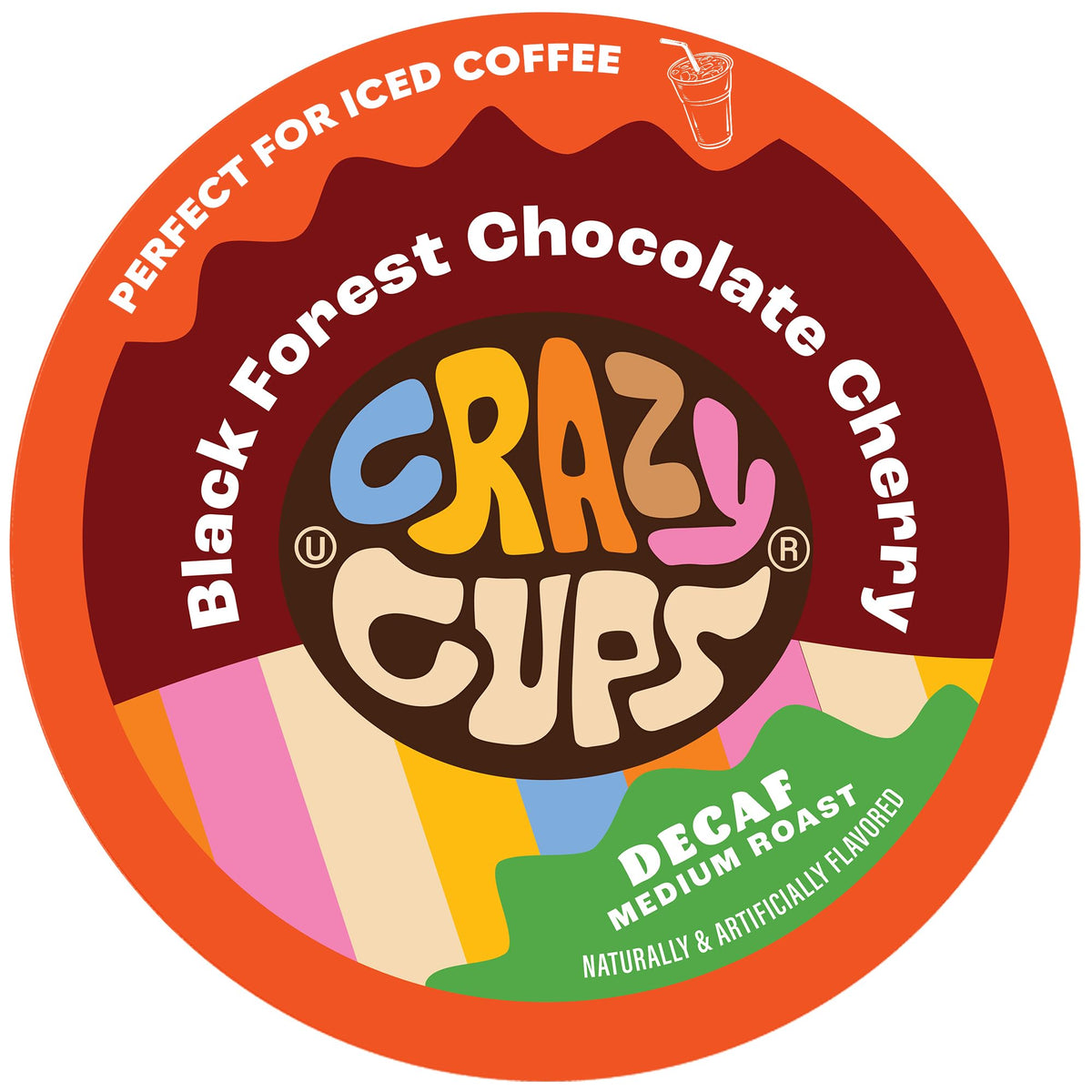 crazy cups decaf black forest chocolate cherry pod ready for a rich morning brew