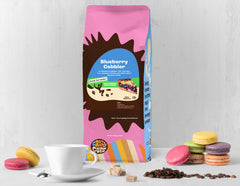 Crazy Cups decaf blueberry cobbler coffee bag delivering rich flavor with minimal caffeine