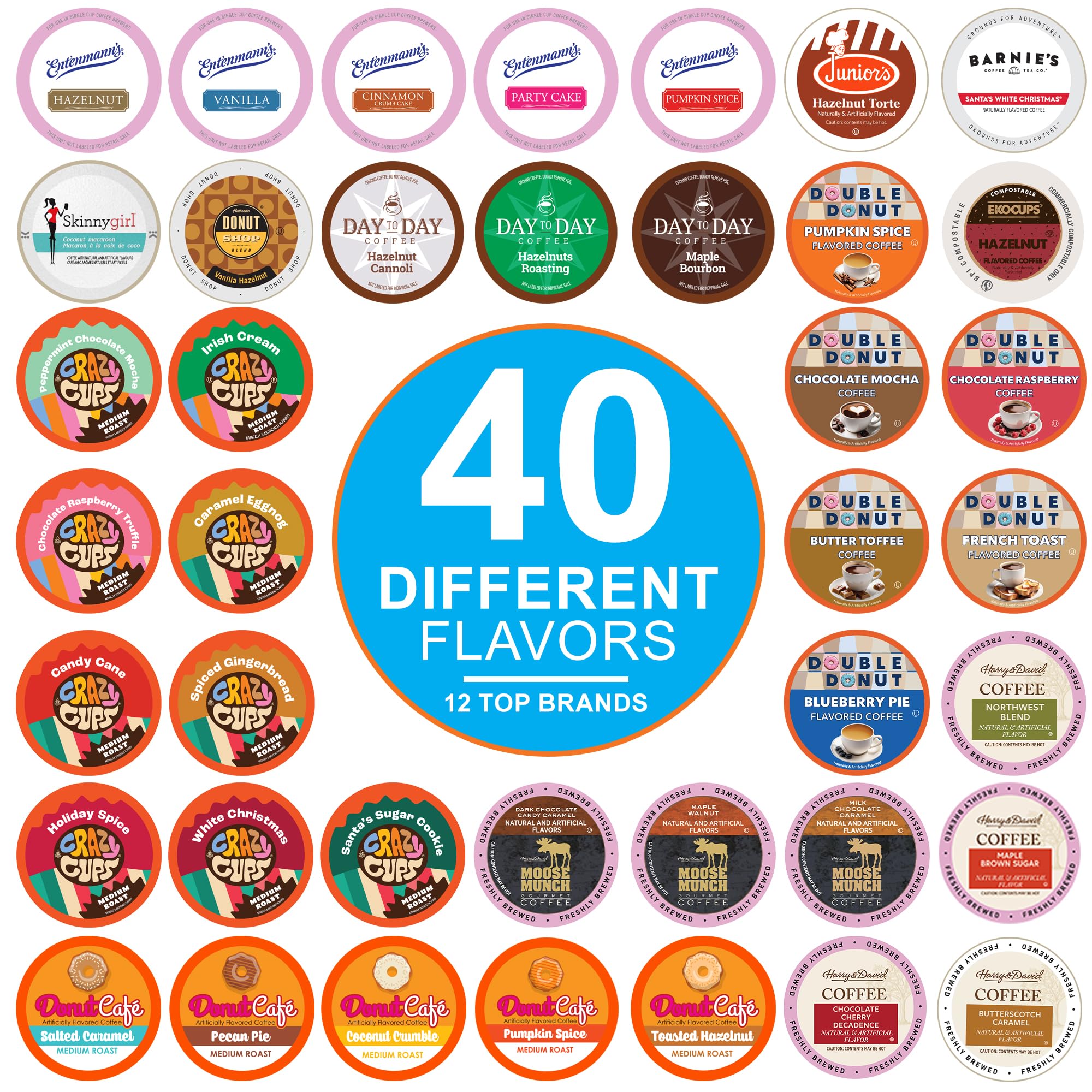 Crazy Cups flavored coffee pods variety pack for daily tasting sessions