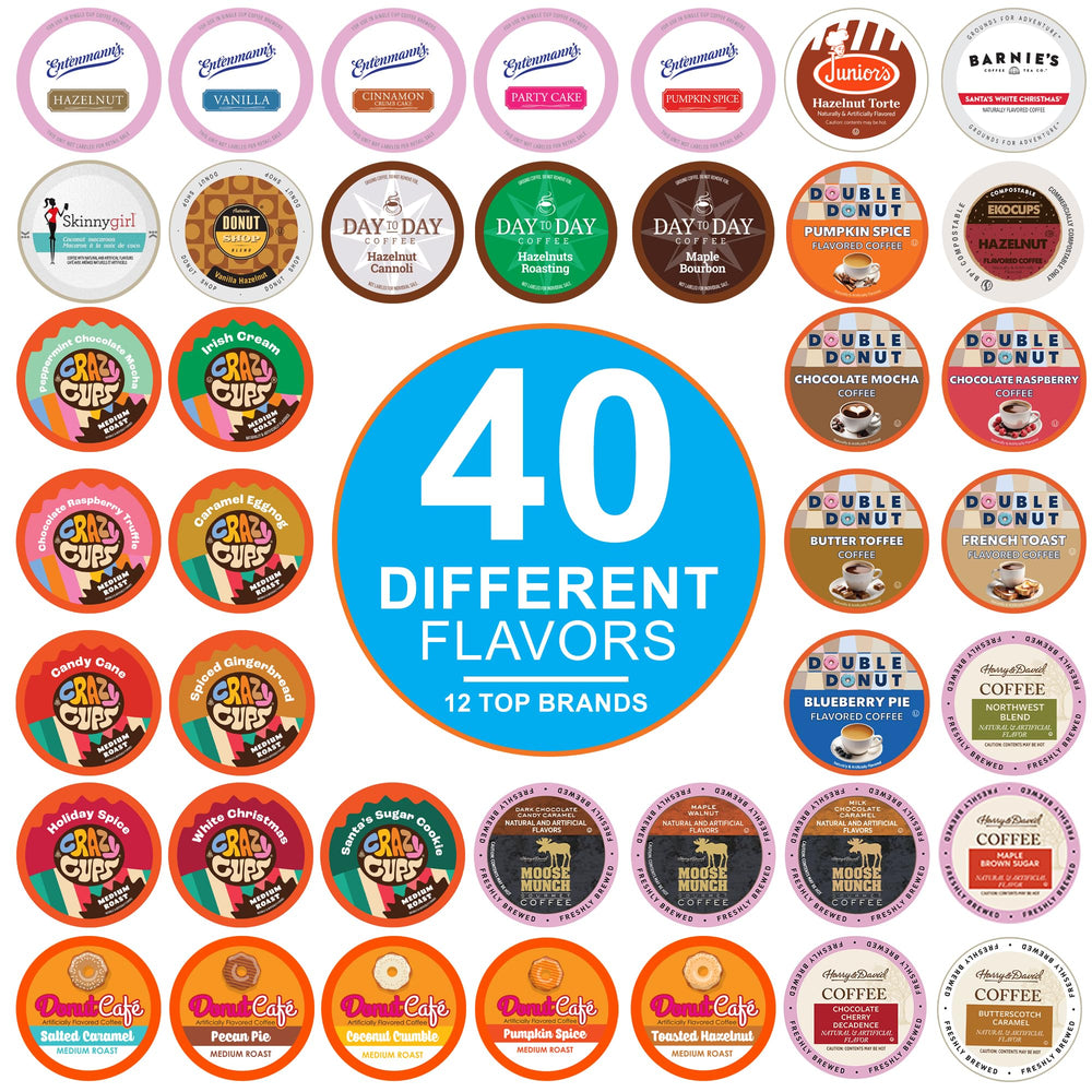 Crazy Cups flavored coffee pods variety pack for daily tasting sessions