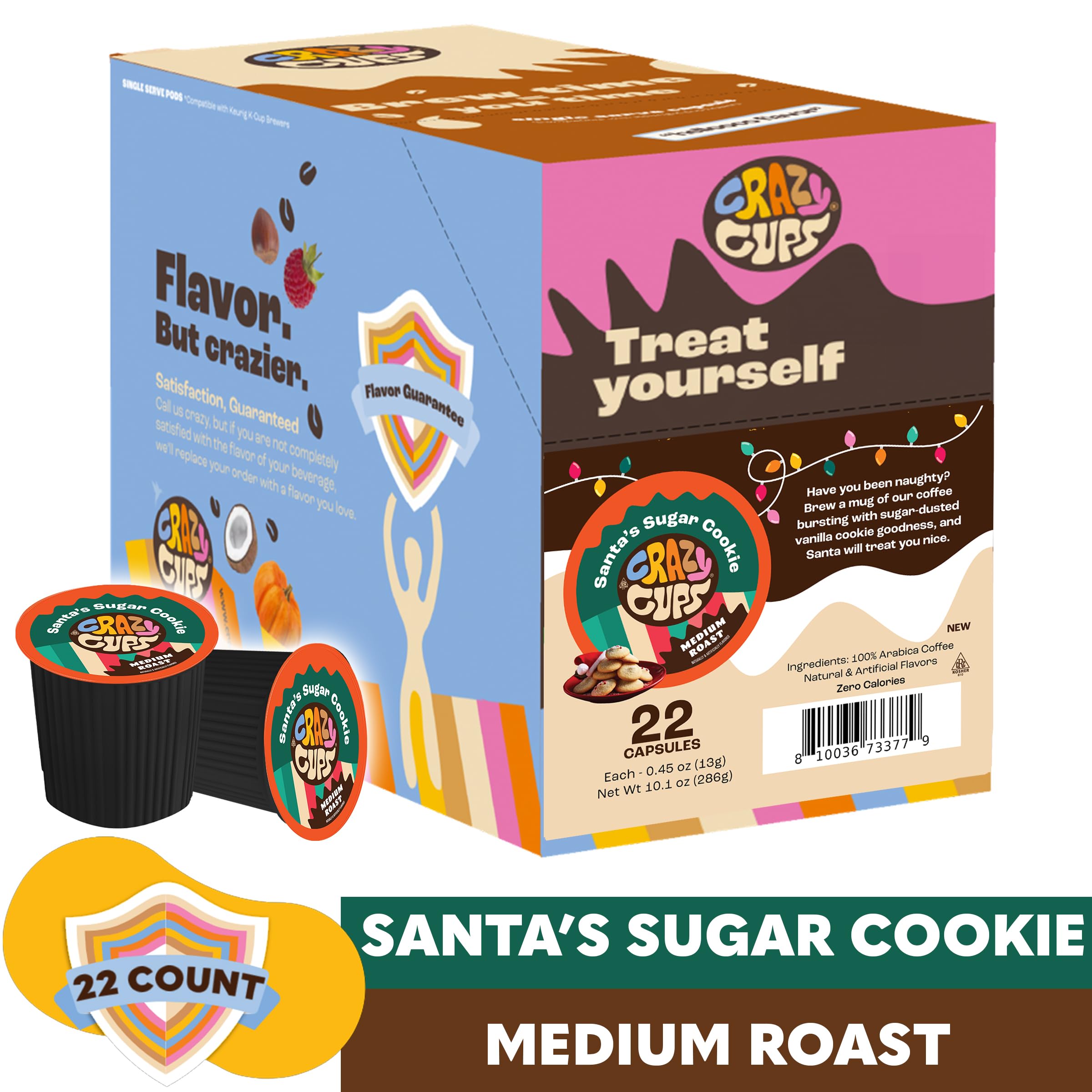 Crazy Cups holiday blend aroma fills the kitchen with cinnamon sugar warmth.