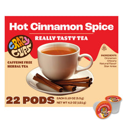 Crazy Cups hot cinnamon spice tea pod ready for a bold, convenient brew.