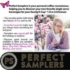 Crazy Cups individually-packaged pods emphasize freshness and reliable brewing.