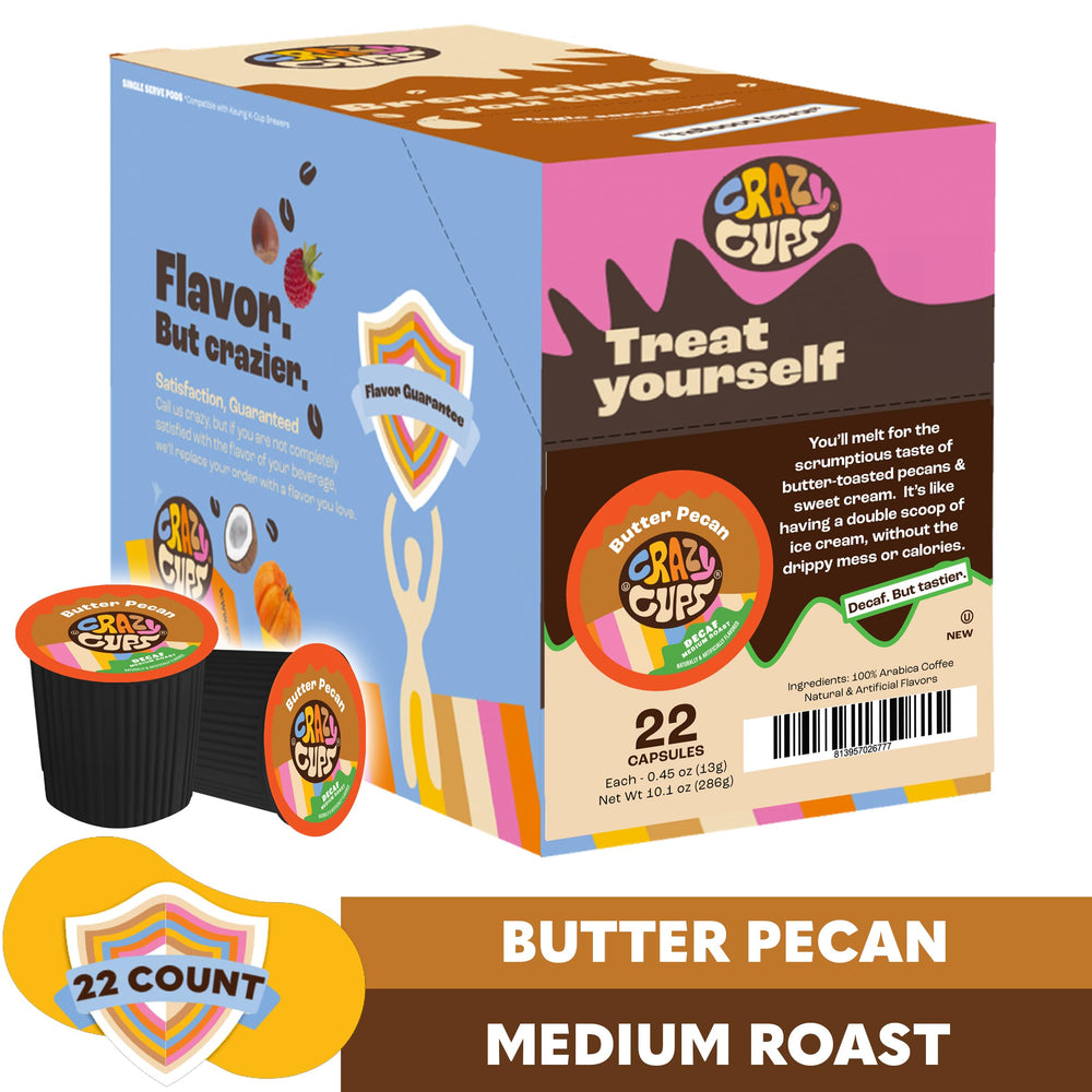 Crazy Cups Keurig-compatible decaf K-cups for easy brewing