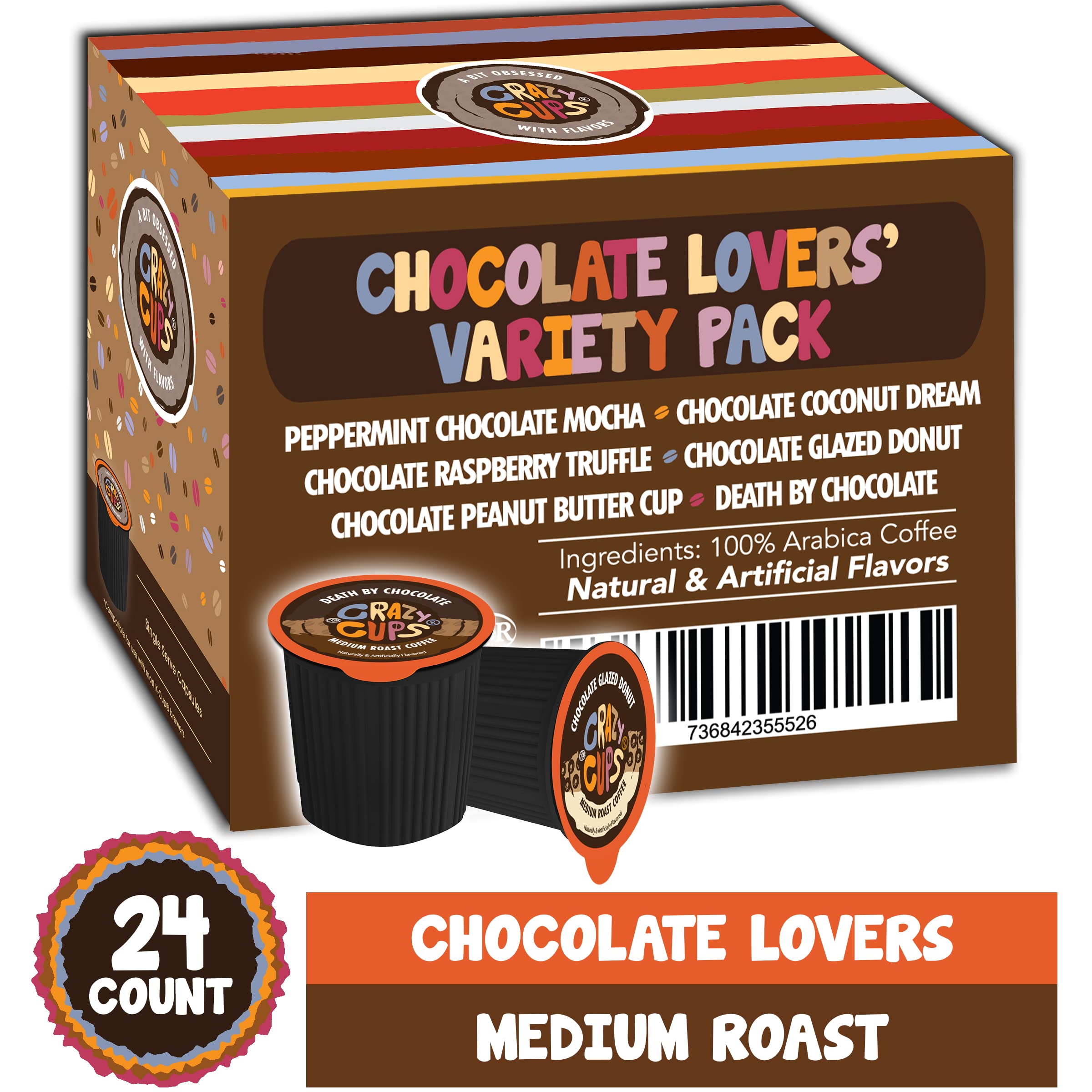 Crazy Cups recyclable capsules shown as eco-friendly packaging for coffee lovers.