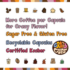 Crazy Cups Pumpkin Vanilla Creme pods—cozy morning flavor.