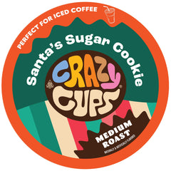 Crazy Cups Santa's Sugar Cookie pod ready to brew for holiday flavor.