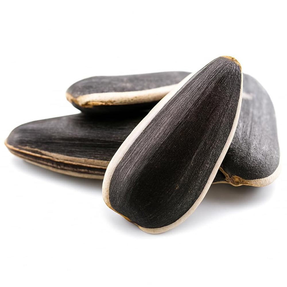 Crazy Nuts raw sunflower seeds in shell close-up, ideal for snacking.