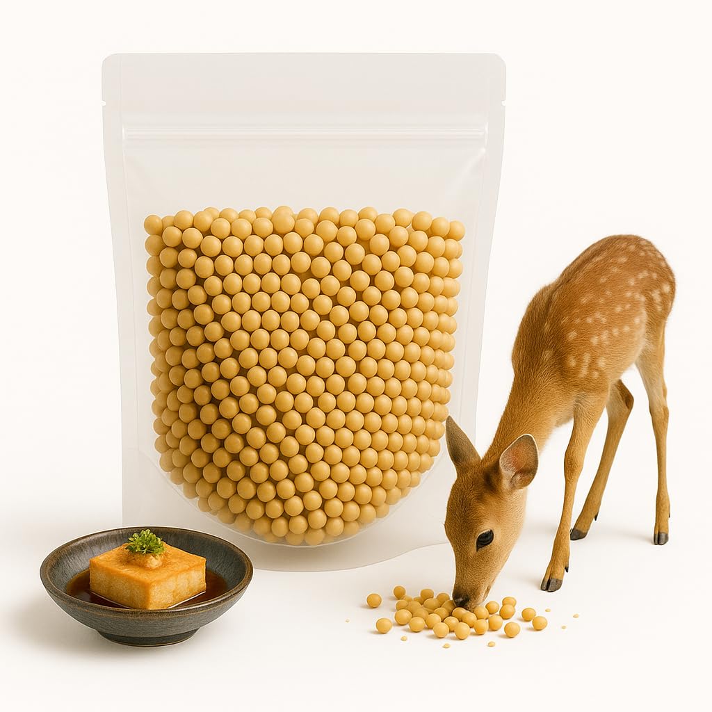 Crazy Nuts USA-grown dried soybeans in a bag, ideal for homemade soy milk.