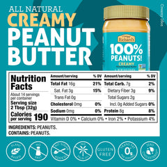 Crazy Richard's crunchy peanut butter jar with chopped peanuts for a satisfying crunch