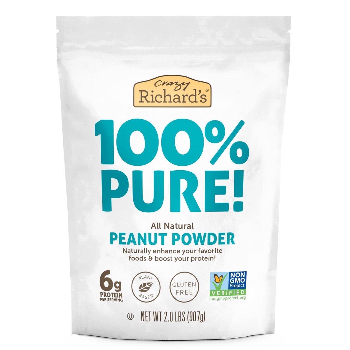 Crazy Richard's peanut butter powder from roasted peanuts, great for smoothies.