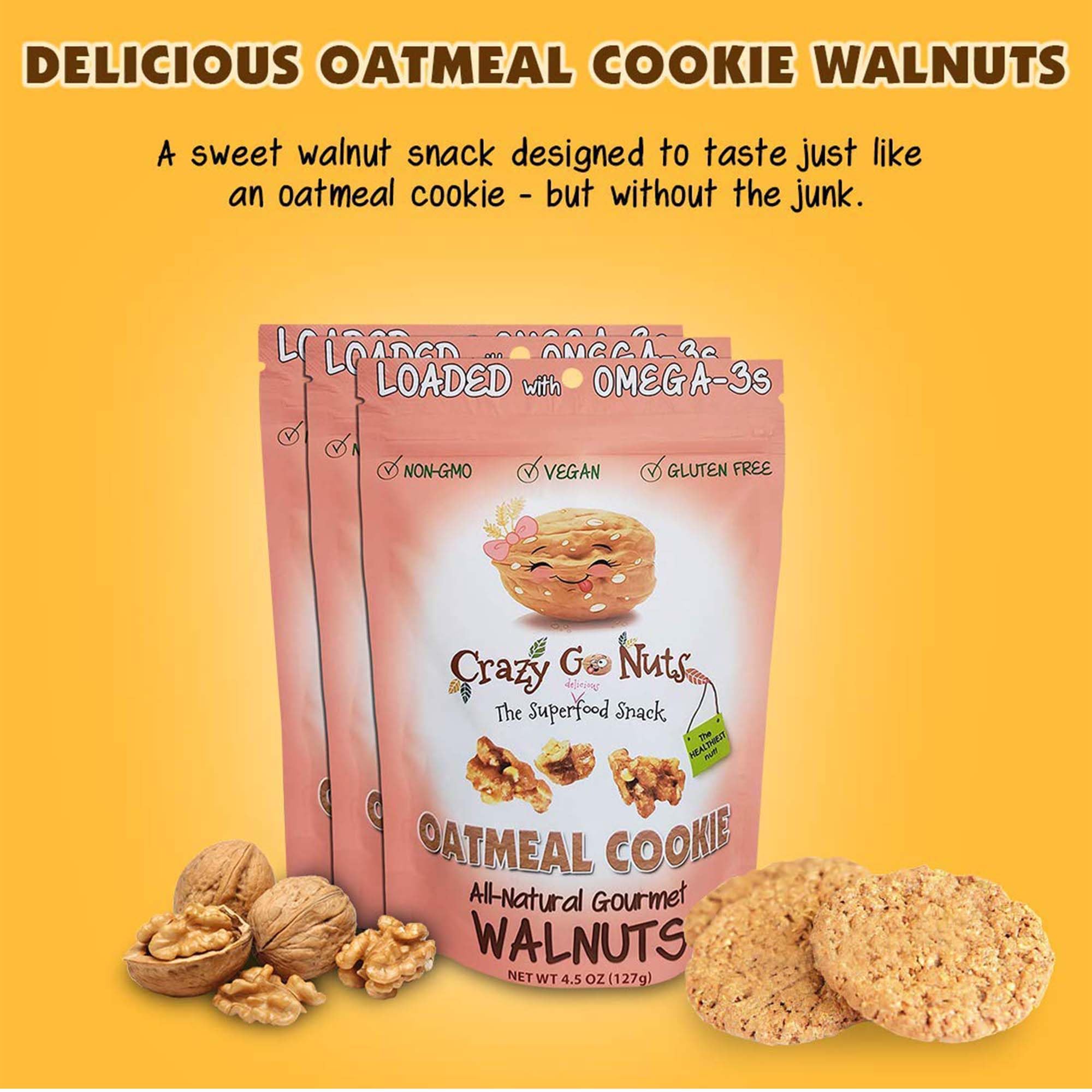 CrazyGoNuts walnuts-on-the-go-pack convenient for busy days