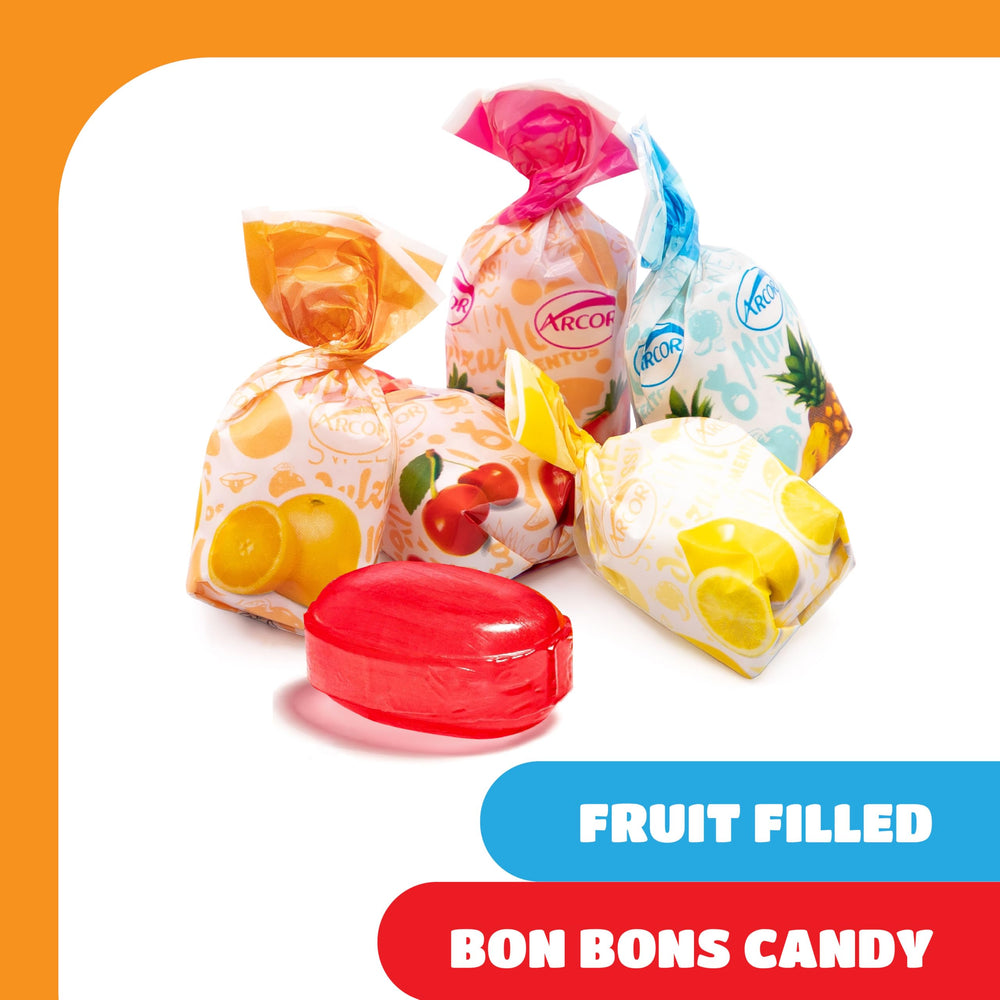 CRAZYOUTLET Arcor Fruit Filled Candy pineapple strawberry orange cherry lemon flavors