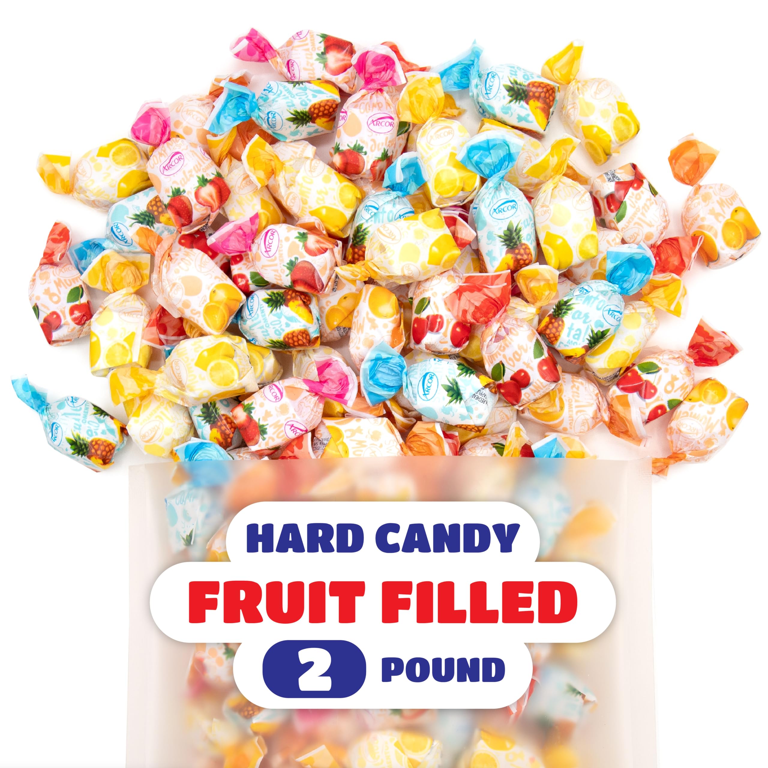 CRAZYOUTLET Arcor Fruit Filled Candy individually wrapped pieces highlight freshness