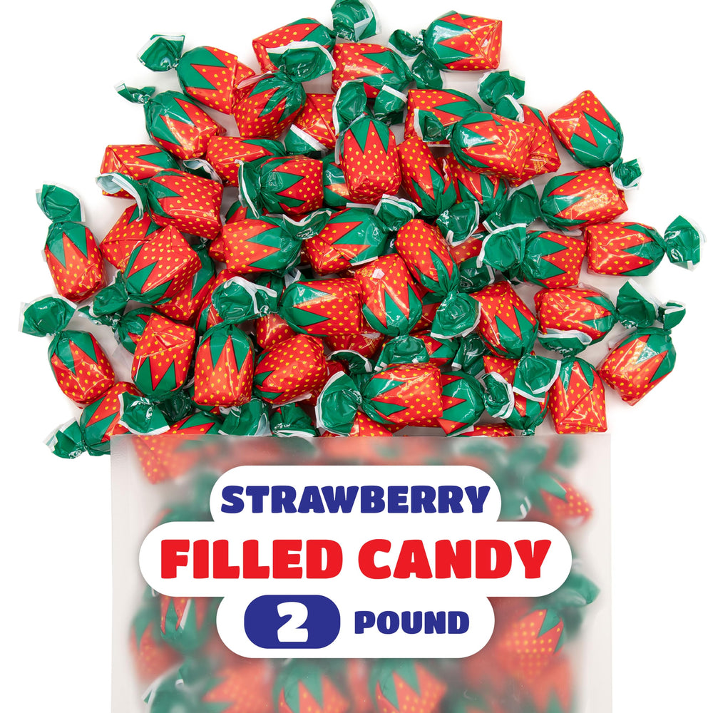 CRAZYOUTLET Arcor Bon Bons soft strawberry center visible after bite