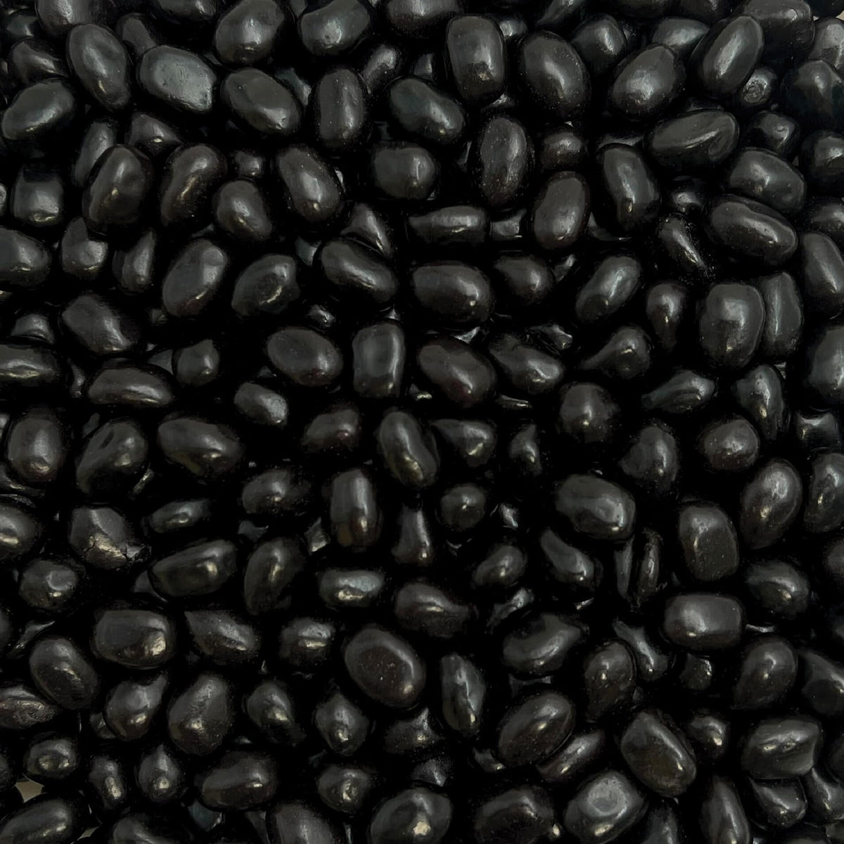 CRAZYOUTLET Black Licorice Jelly Beans 2lb bag for bulk snacking and display.