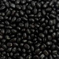 CRAZYOUTLET black licorice jelly beans bulk 2lb for bulk snacking and party bowls.