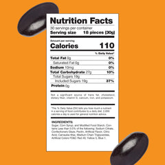 CRAZYOUTLET Black Licorice Jelly Beans glossy shell close-up highlighting chewy texture.