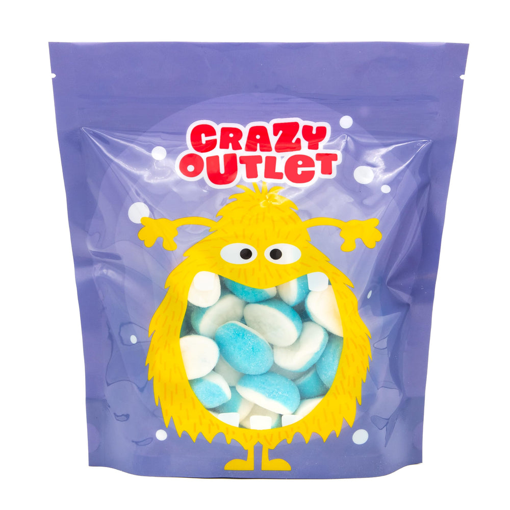 CrazyOutlet Blue Raspberry Puffs ready for gifting and sharing.