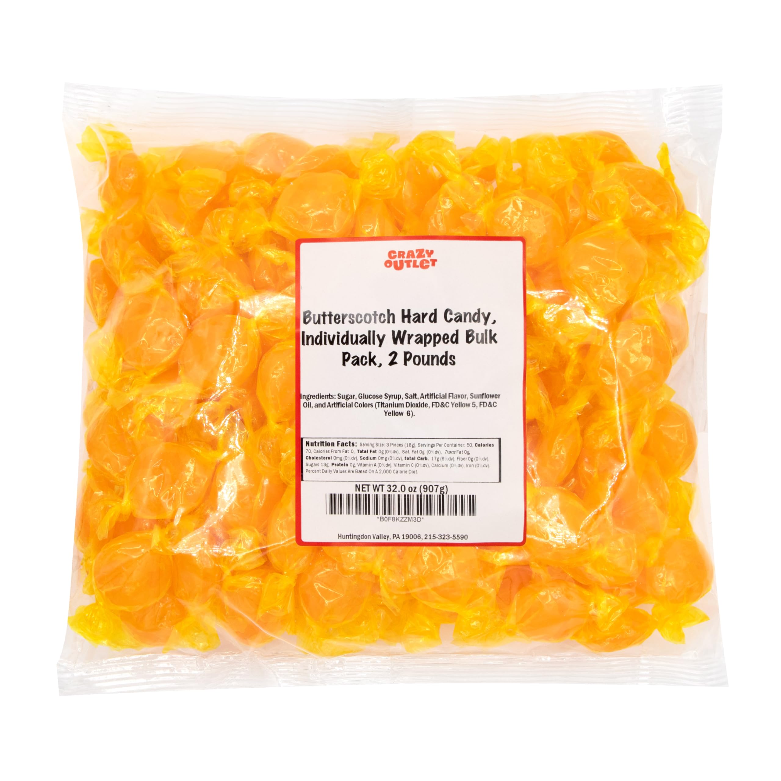 CrazyOutlet butterscotch candy party favors for events and celebrations.