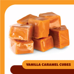 CrazyOutlet Vanilla Caramel Cubes displayed in a candy bowl for gifting