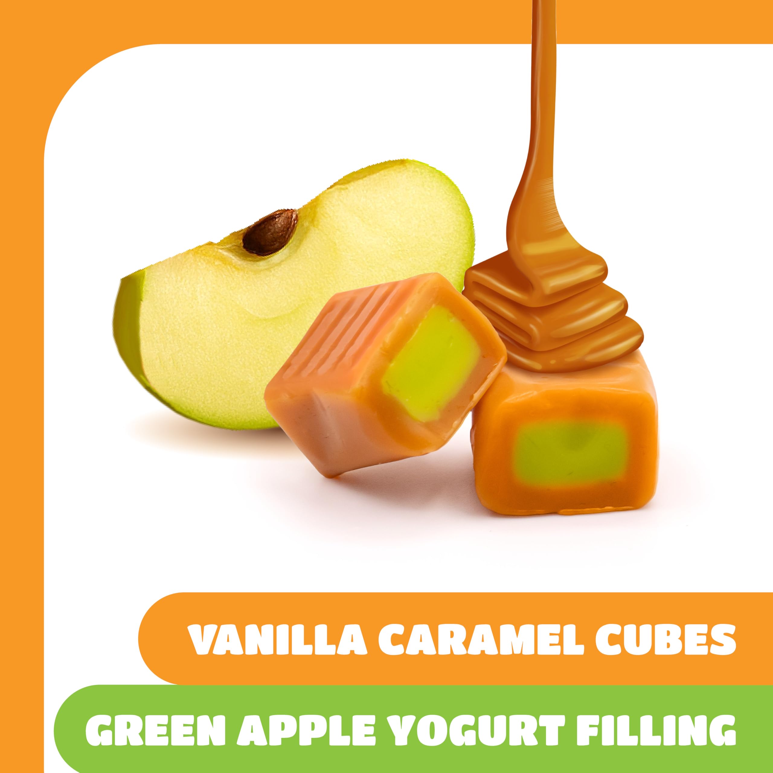 CrazyOutlet Caramel Cubes are individually wrapped for easy sharing and portion control.