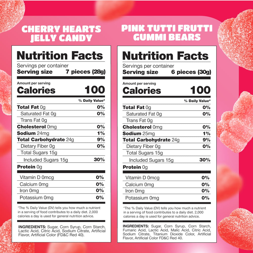 CrazyOutlet cherry hearts jelly candy adds romance to desserts