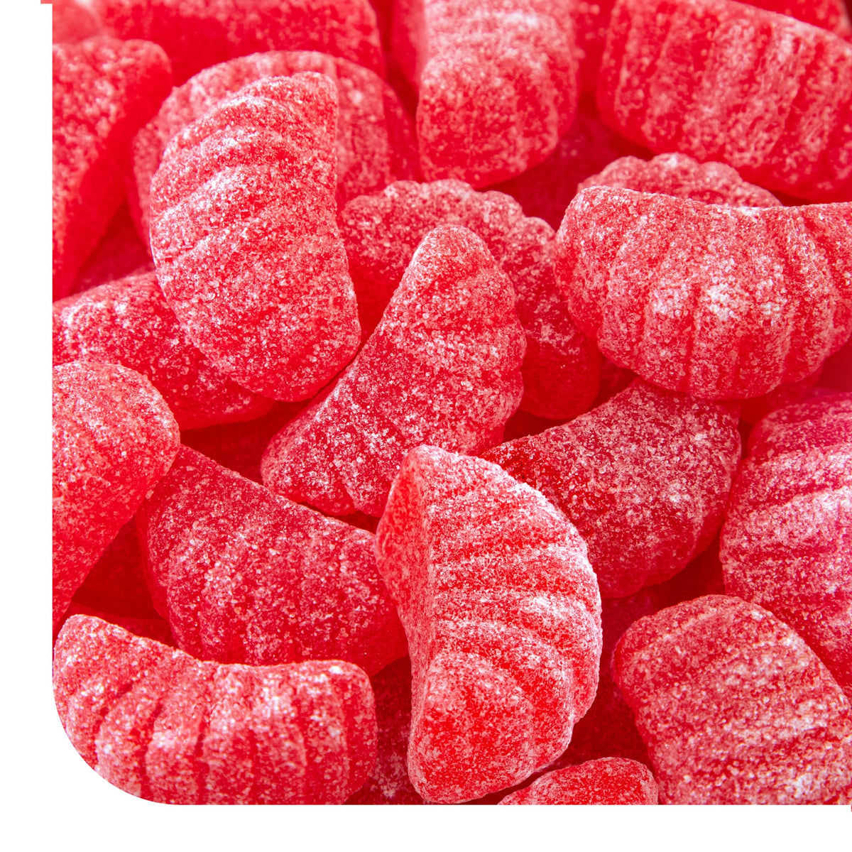 CRAZYOUTLET Cherry Slices Candy 1lb pack ideal for party bowls and gifts.