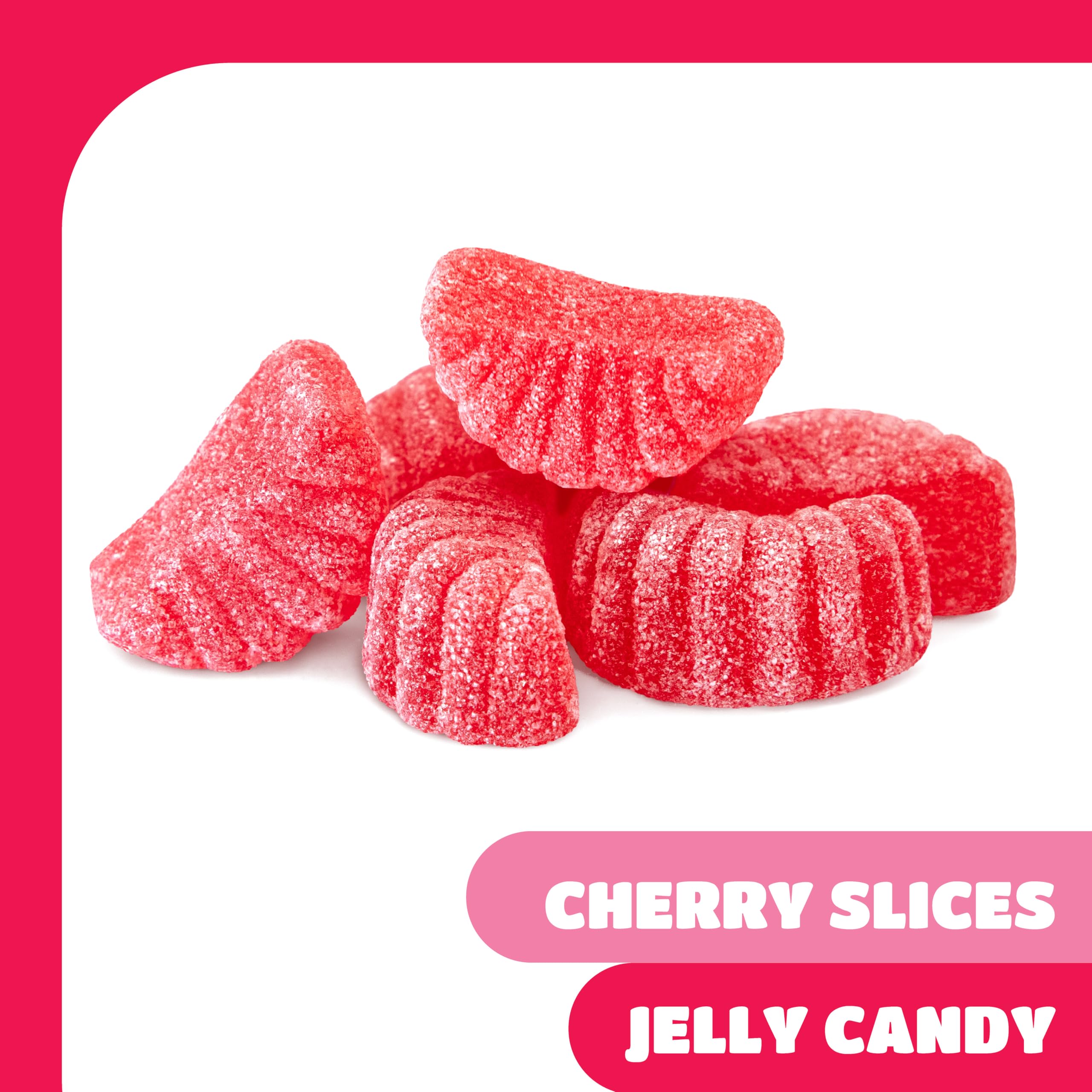 CRAZYOUTLET Cherry Slices Candy scooped portion makes serving easy at buffets.