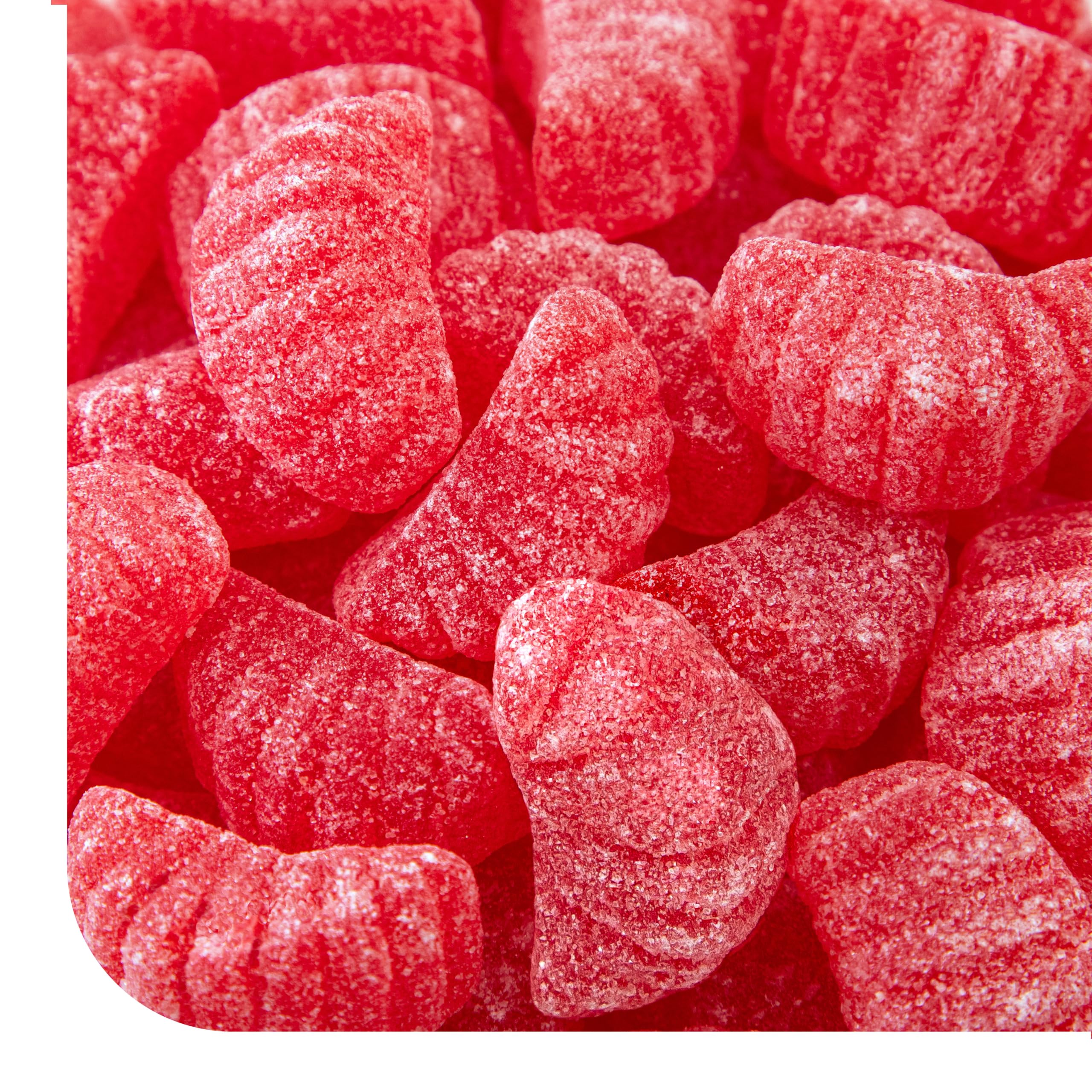 CrazyOutlet Cherry Slices Jelly Candy bulk 2lb with sugar-dusted finish for crowd-pleasing snacking