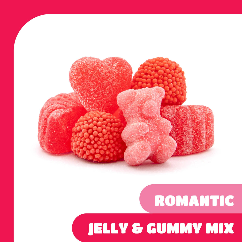 CRAZYOUTLET Cherry Slices Jelly Candy adds tart-sweet contrast ideal for pink candy displays.