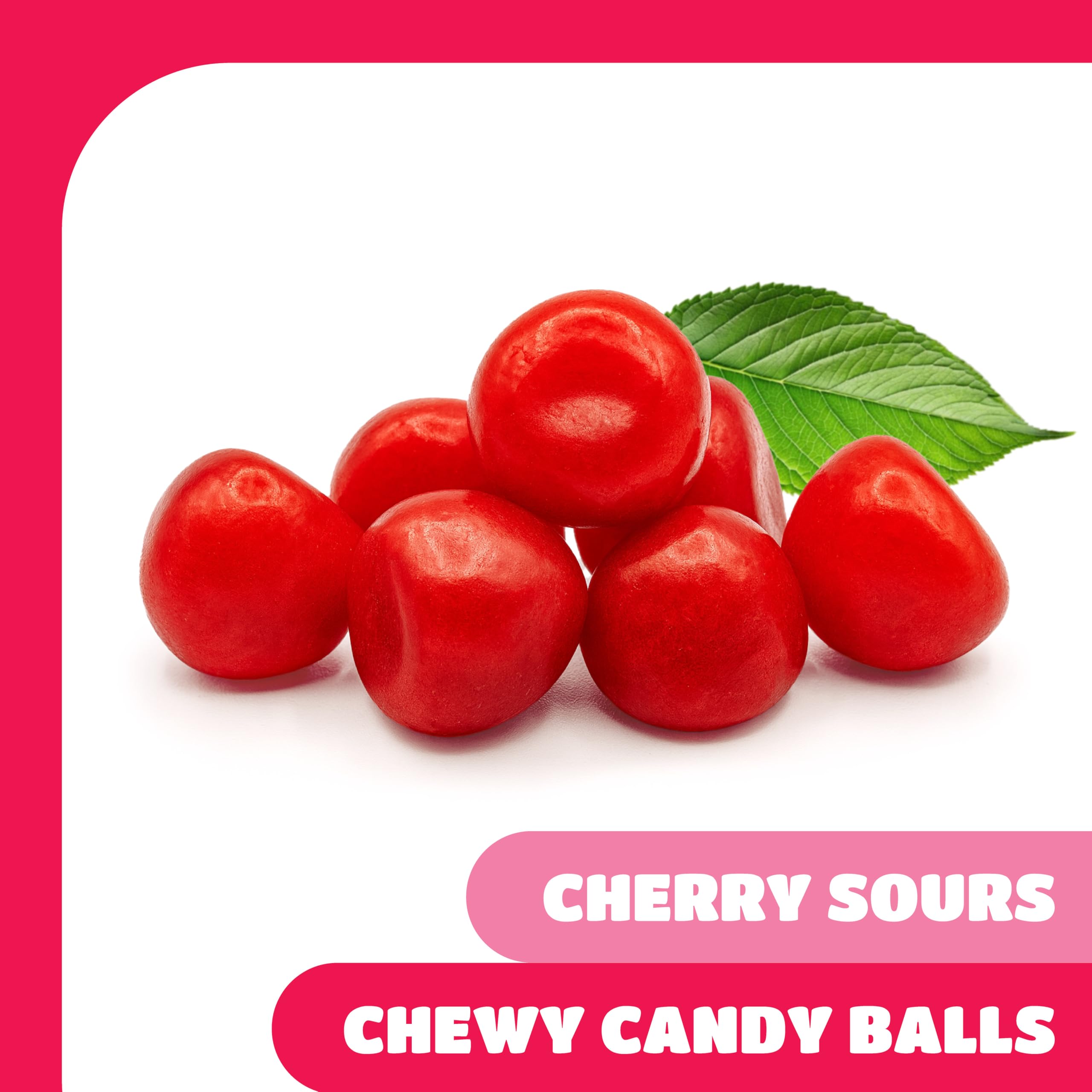 CRAZYOUTLET Cherry Sours vibrant red candies in a bowl for sharing